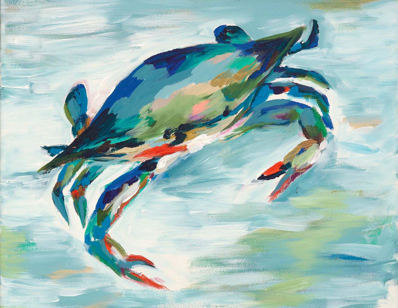 Kim Hovell Kunst – Maryland Blau Muster: 8×10