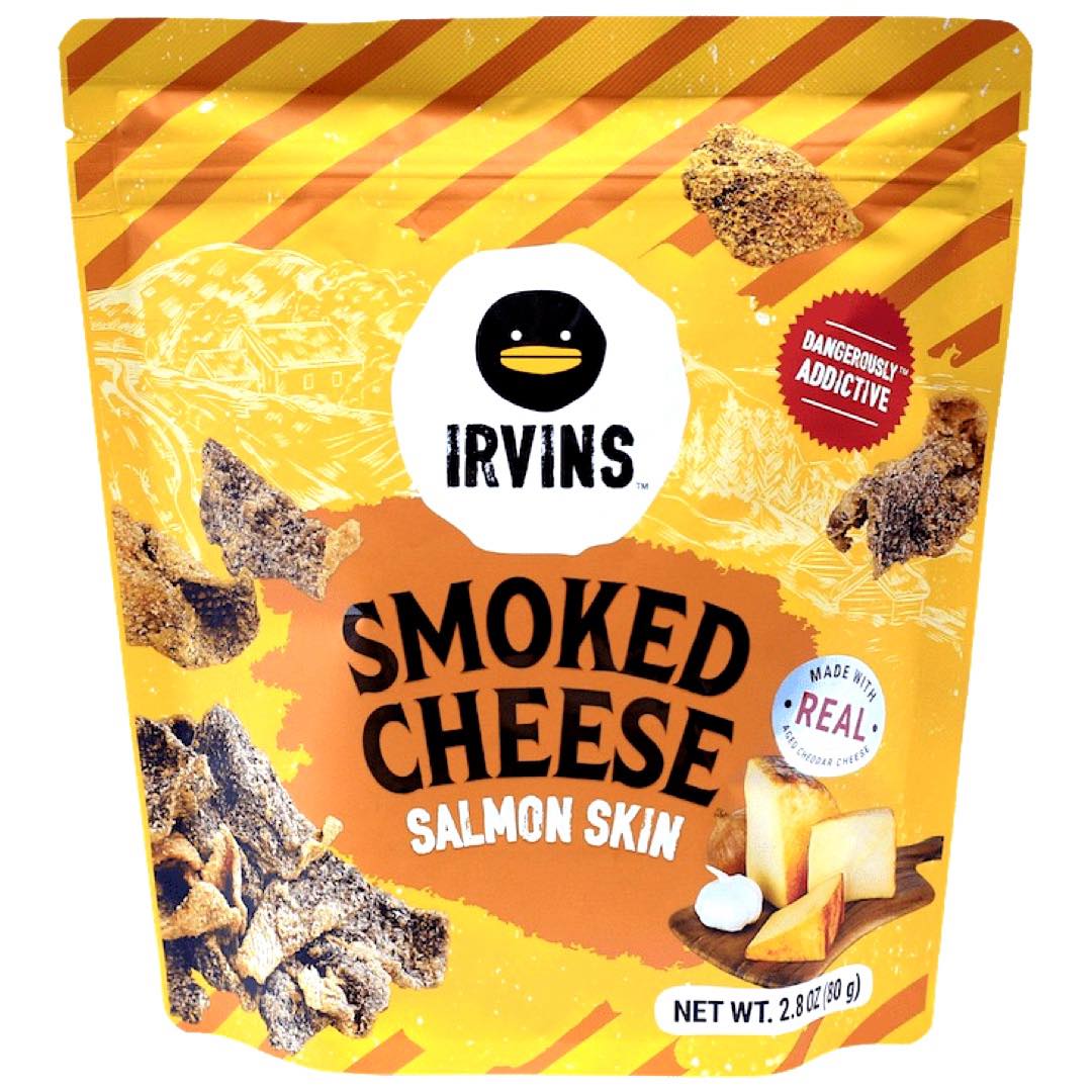 Irvins – Geräucherter Käse – Lachshaut – 80 G