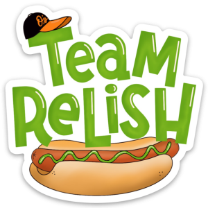 maggie moore studio – team relish Aufkleber