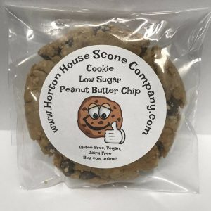 Horton House Scone GF Erdnussbutter Chip Keks (niedriger Zucker) Fall – 12 Stück