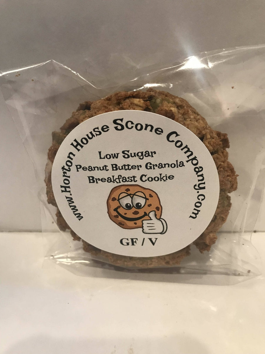 Horton House Scone GF – Erdnussbutter Granola Frühstücksplätzchen (Low Zucker) Case – 12 Stück