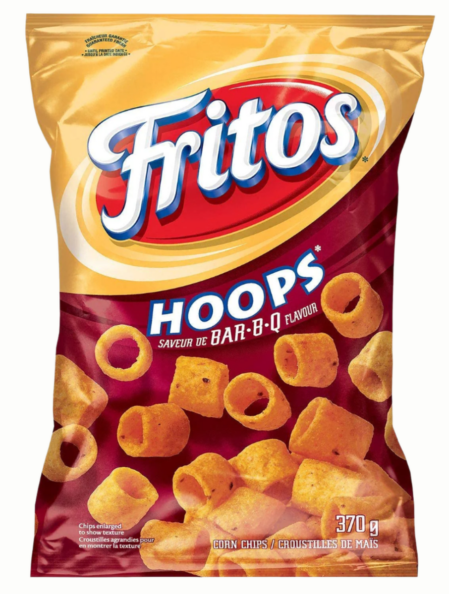 Frito Lay BBQ Hoops Maischip 70g Kanada (Fall von 12)