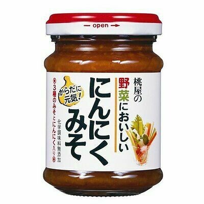 Momoya, Ninniku Miso, Knoblauch Miso, 105g, Für Gemüse