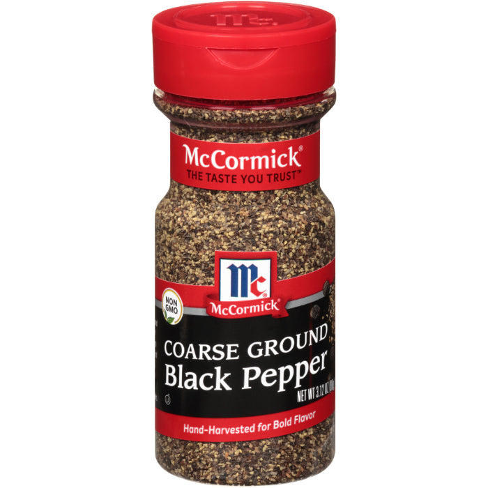 McCormick Spice Schwarz Pfeffer, Grob gemahlen, 3,12 oz – Packung mit 12 Stück