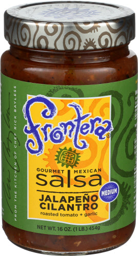 Frontera Salsa Med Jlpno Clntro 16 Oz – Packung mit 6
