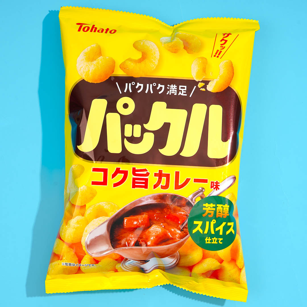 Tohato Puckle Mais Puff Snack – Reichhaltiges Curry