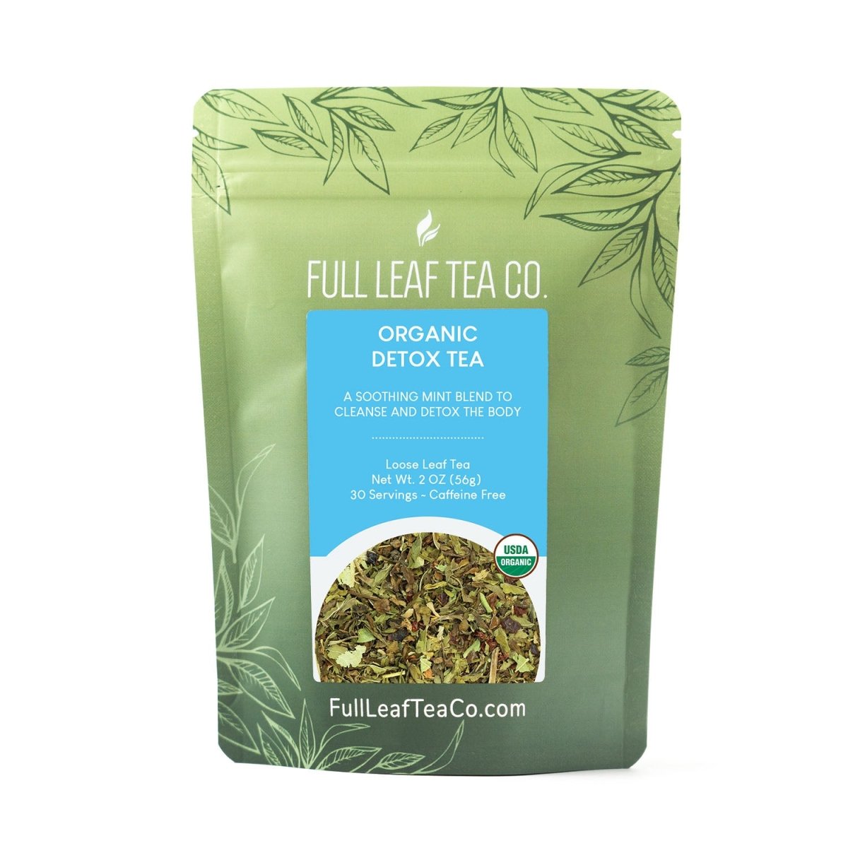 Bio-Detox-Tee-Einzelhandelstaschen – Fall von 6