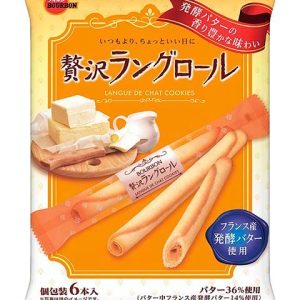 Bourbon, Zeitaku Lang Roll, Lang de Chat Keks, 6 bar in 1 Packung