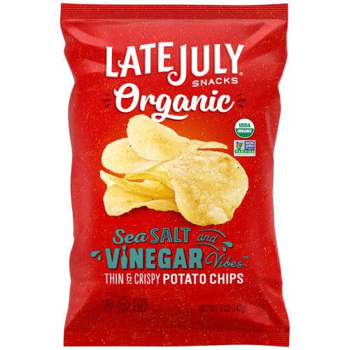 Late Jul Salz Essig Kartoffelchips, 5 oz – Packung mit 12 Stück
