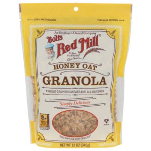Bob's Red Mill Müsli Honig Haferflocken, 12 Oz (Packung mit 4)