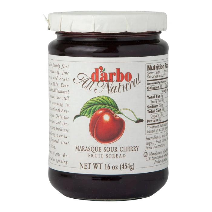 Darbo – Fruchtaufstrich Marasque Sauerkirsche, 16 Oz (Packung mit 6)