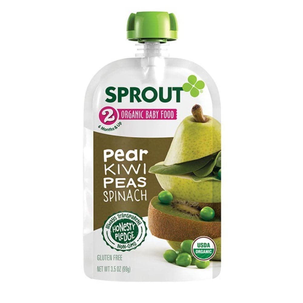 Sprout – Bio Birne Kiwi Erbsen Spinat Babynahrung
