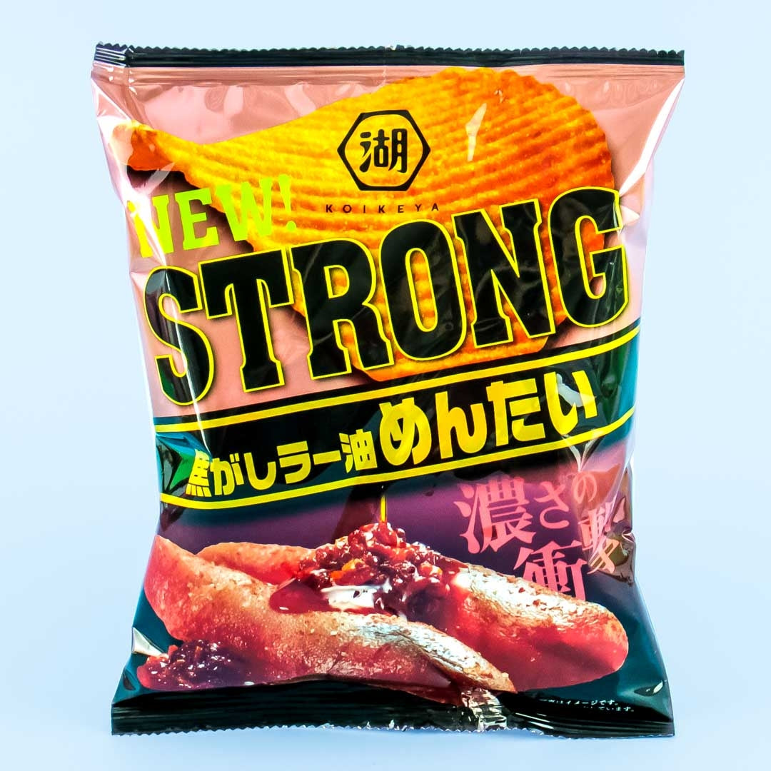 Koikeya Starke Kartoffelchips – Chiliöl Mentaiko