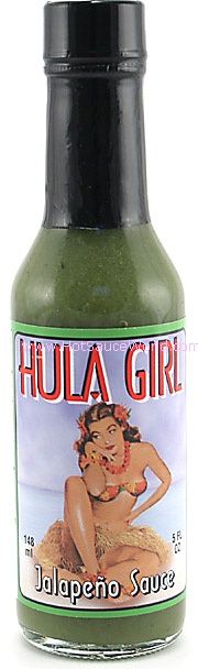 Hula Mädchen grün Jalapeno Chilisauce, 5oz