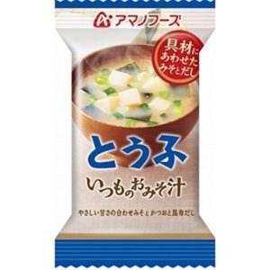 Amano Foods “Itsumo no Omisoshiru”, gefriergetrocknete Miso Suppe, Tofu. 1 Portion