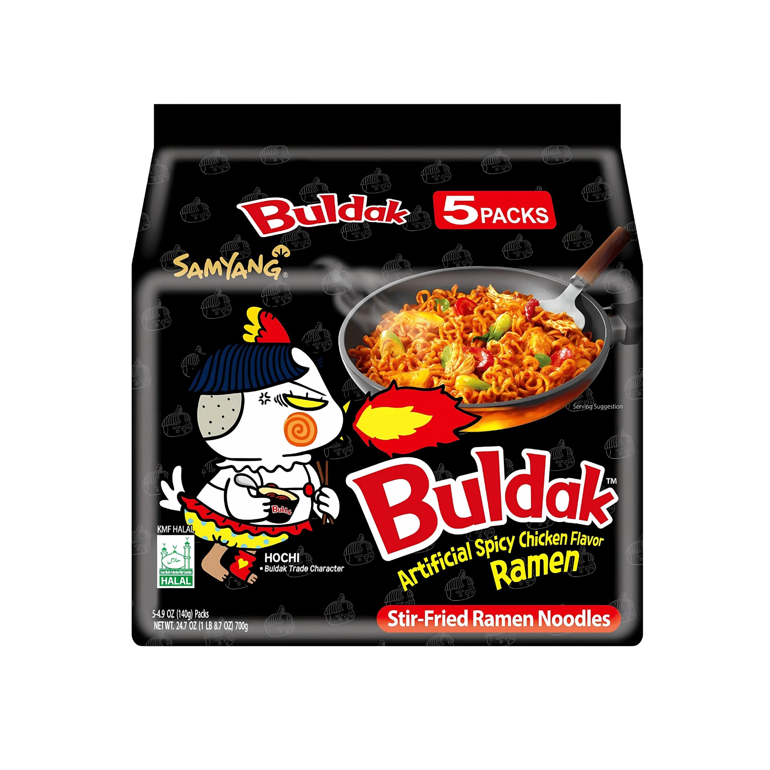 Samyang Buldak Hot Hähnchen Ramen (5 Packungen) (Korea)