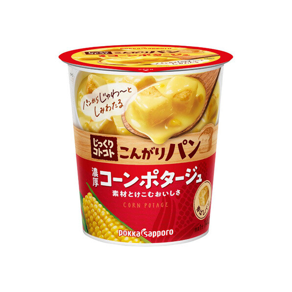 Pokka, Jikkuri Kotokoto, Kongari Pan, Mais Potage, Instant Suppe