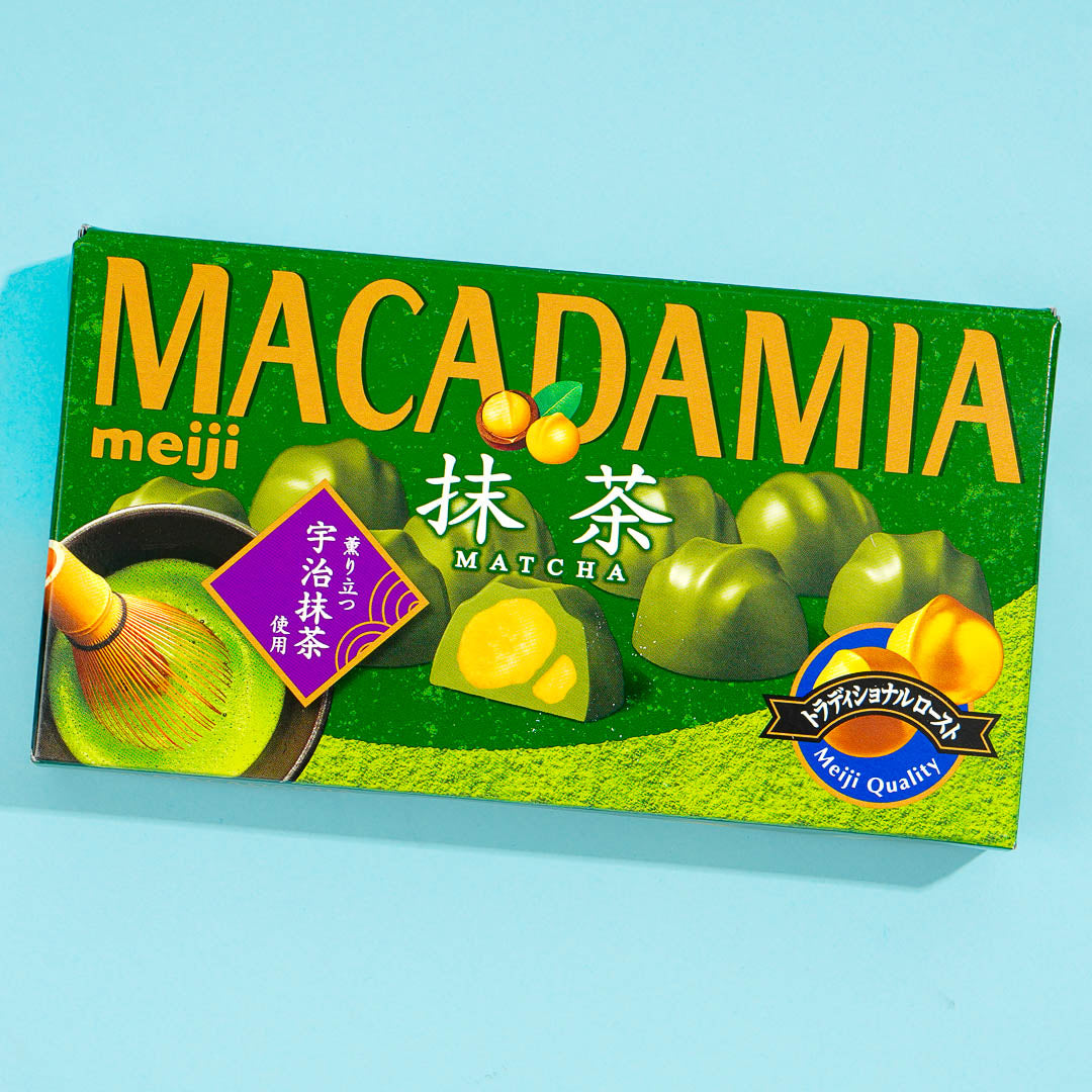 Meiji Macadamia Schokolade – Uji Matcha