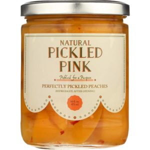 Eingelegte rosa Lebensmittel Llc Pfirsiche eingelegt 16 Oz – Packung mit 6
