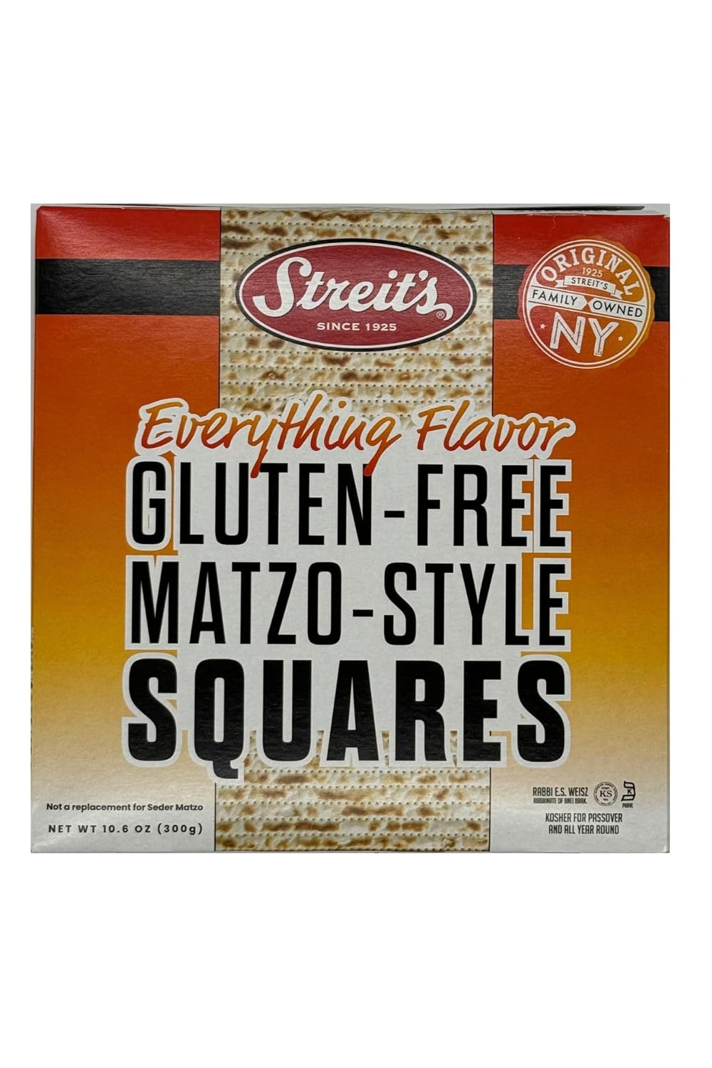 Streits Squares Matzo Style 10.5 Oz – Packung mit 12 Stück