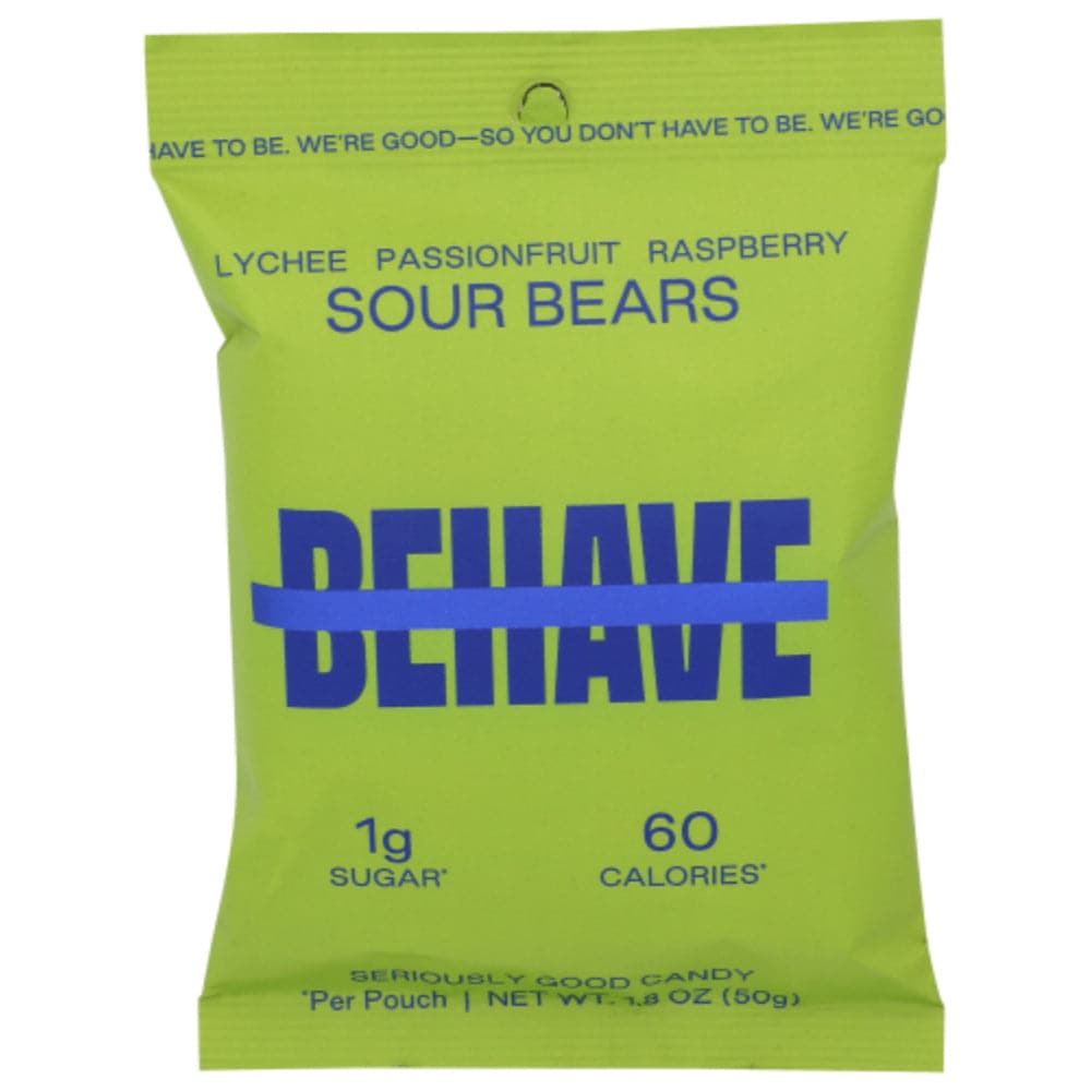 Behave Foods Inc – sauer Gummy Bears, 50 Gm – Packung mit 6