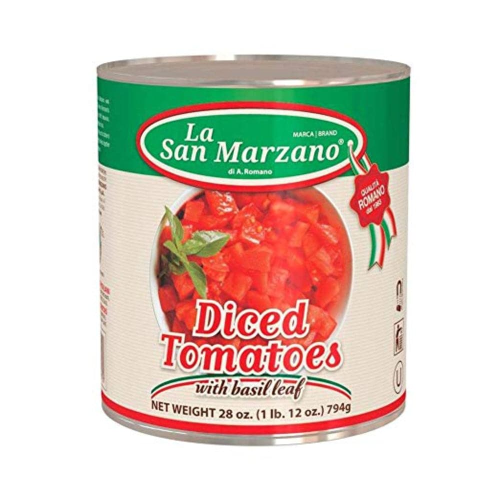 La San Marzano – Organische Tomaten mit Basilikumblatt, 28 Oz