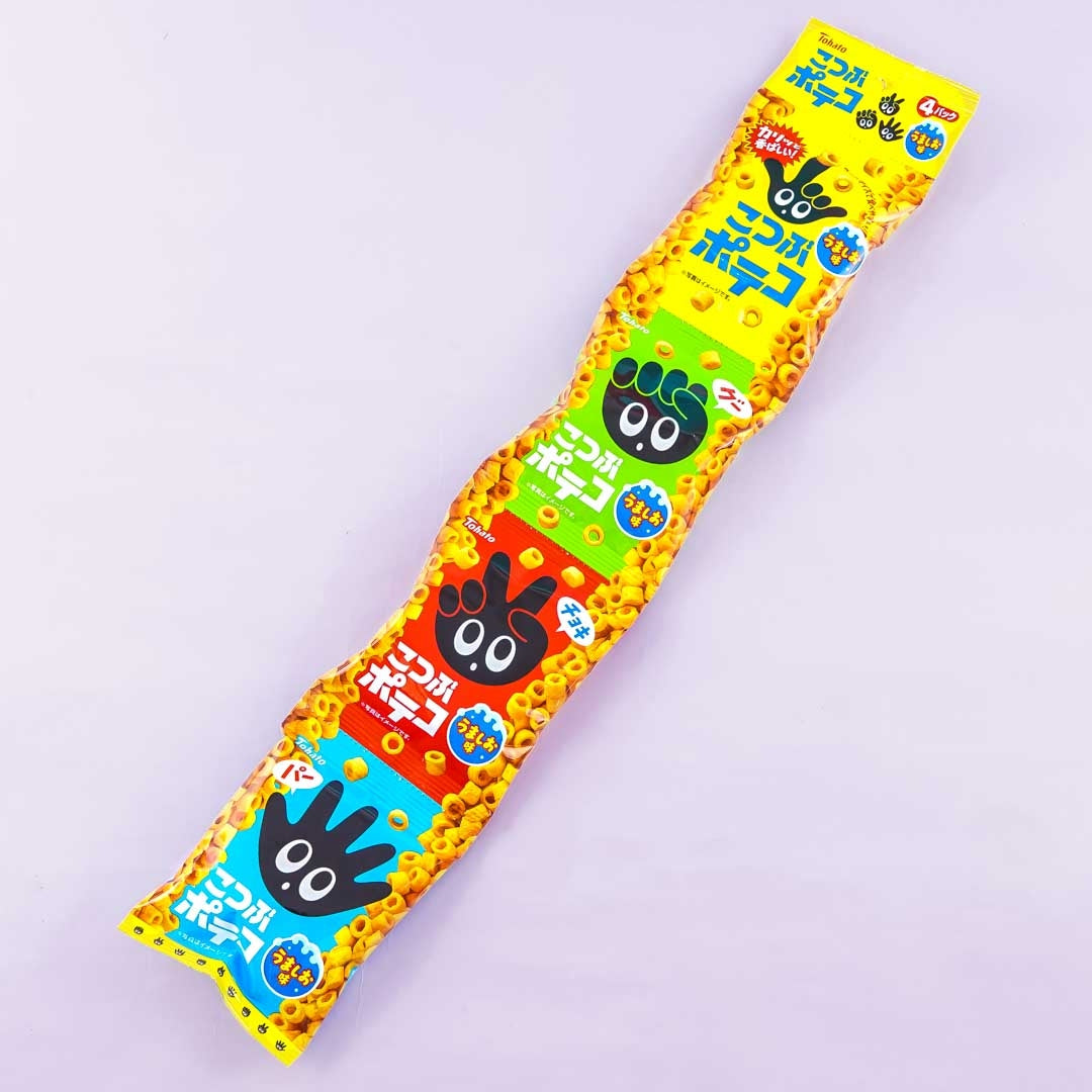 Poteco Kartoffelring Snacks Mini Packung Set – gesalzen / 4 Stück