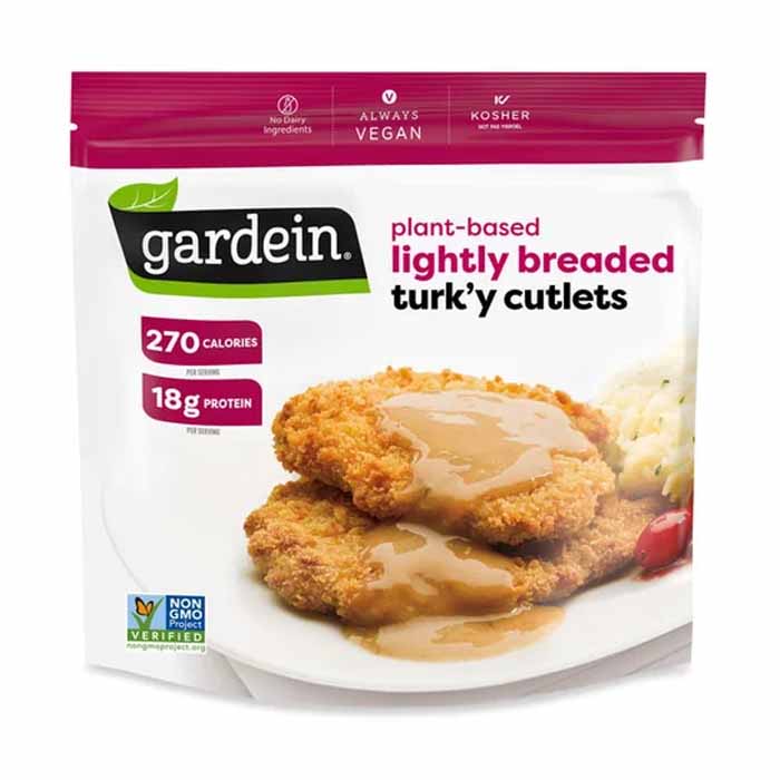 Gardein – leicht panierte Turk'y Cutlets mit Homestyle Gravy, 12oz