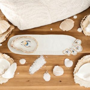 Austern-Tidbit & Tablett Set – Küstenservierset