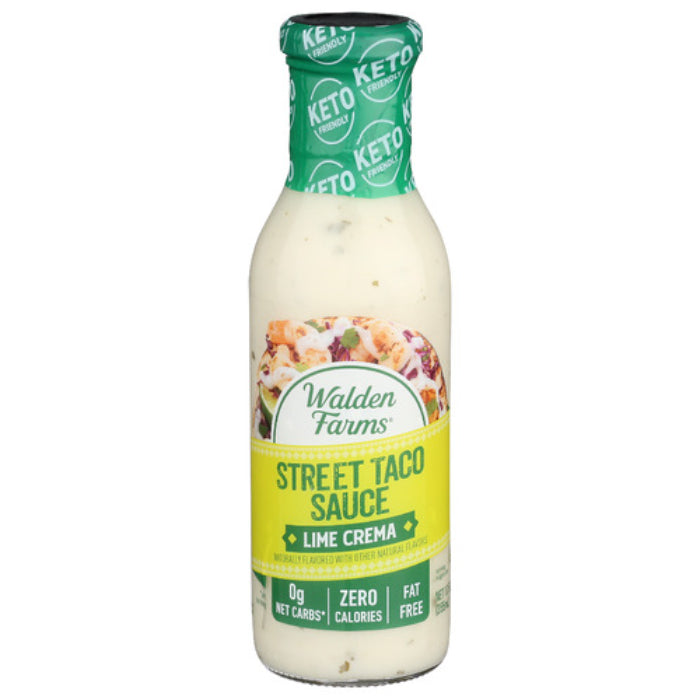 Walden Farms Sauce Strt Taco Limette Creme 12 Fo – Packung mit 6 Stück