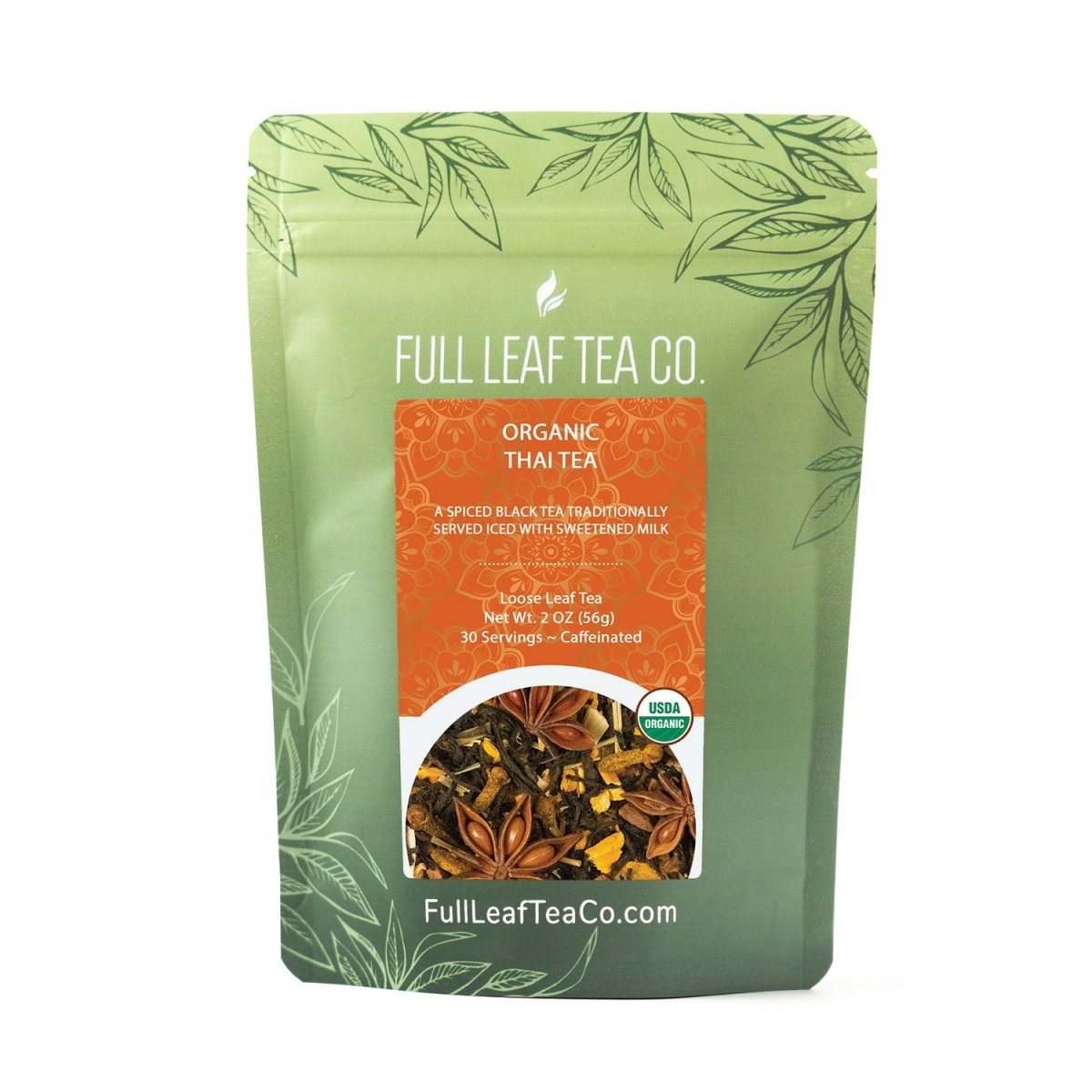 Bio-Thai-Tee-Einzelhandelstaschen – Fall von 6