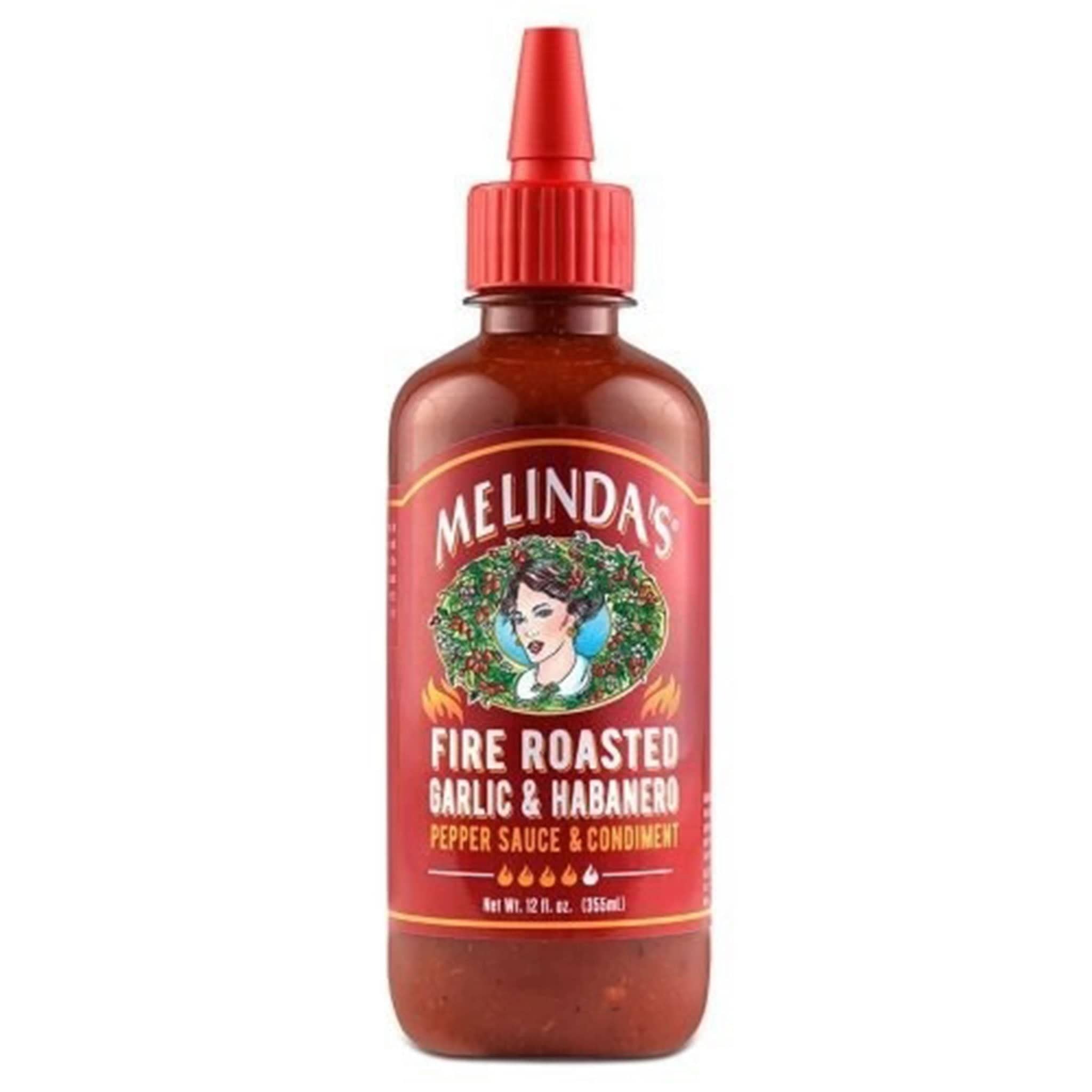 Melindas Feuer gerösteter Knoblauch & Habañero Pfeffersauce