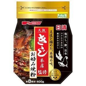 Nissin , Mixed Mehl für okonomiyaki, Zusammenarbeit mit Osaka Kiji, – 400g
