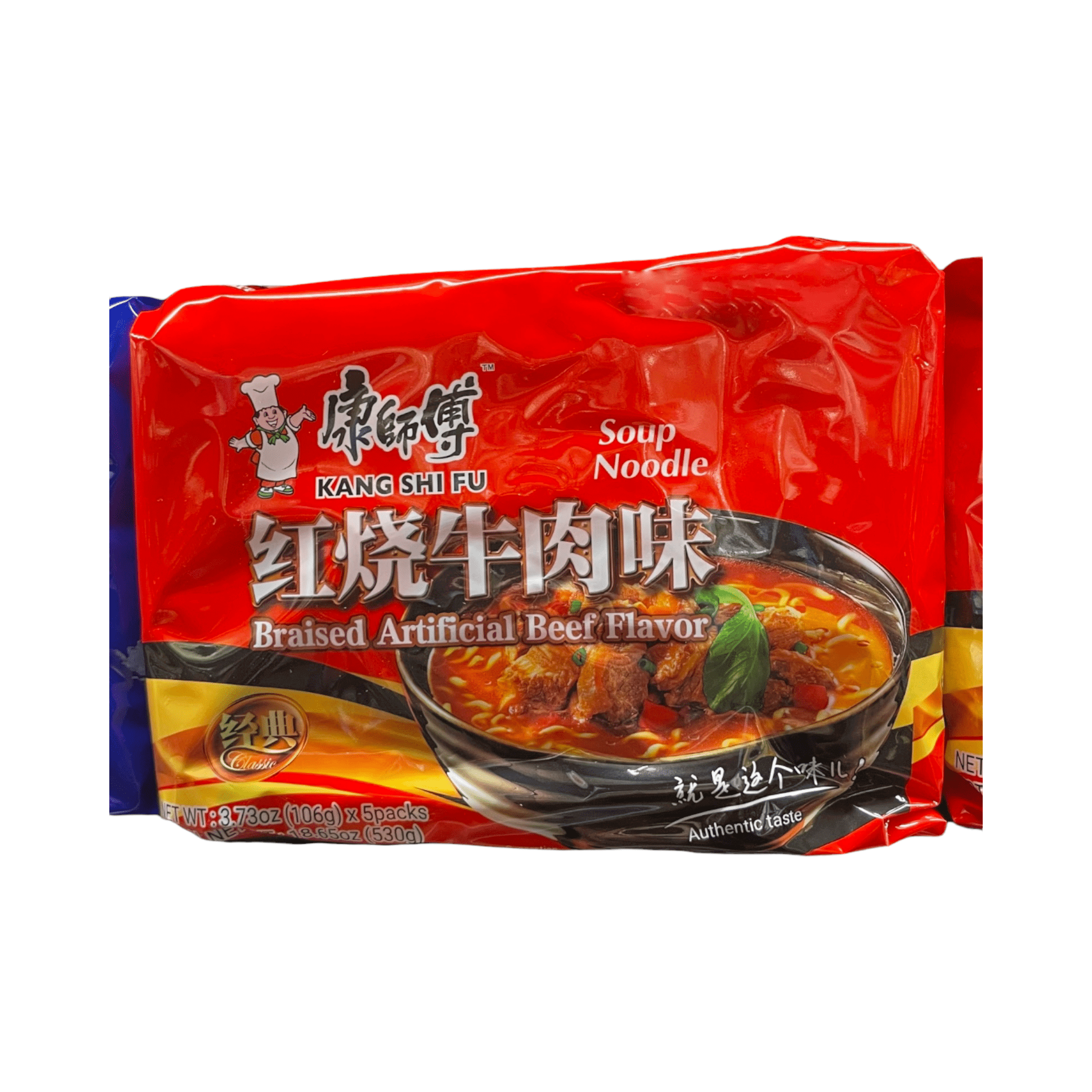 Kang Shi Fu Suppe Nudel gebratenes künstliches Rindfleisch Aroma