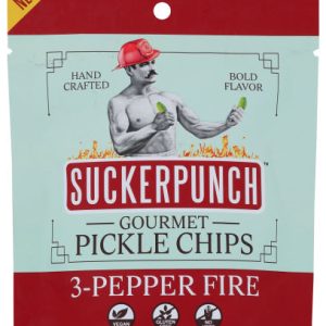 Suckerpunch – Pickle Chips 3 Pfeffer, 3,4 Unzen Packung mit 12