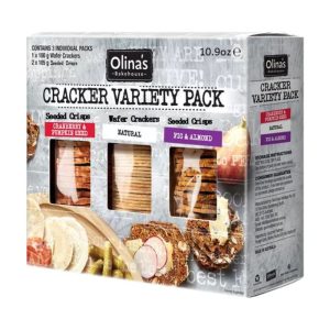 Olinas Bakehouse Packung mit 10,9 Unzen Cracker-Sortiment – Packung mit 7 Stück