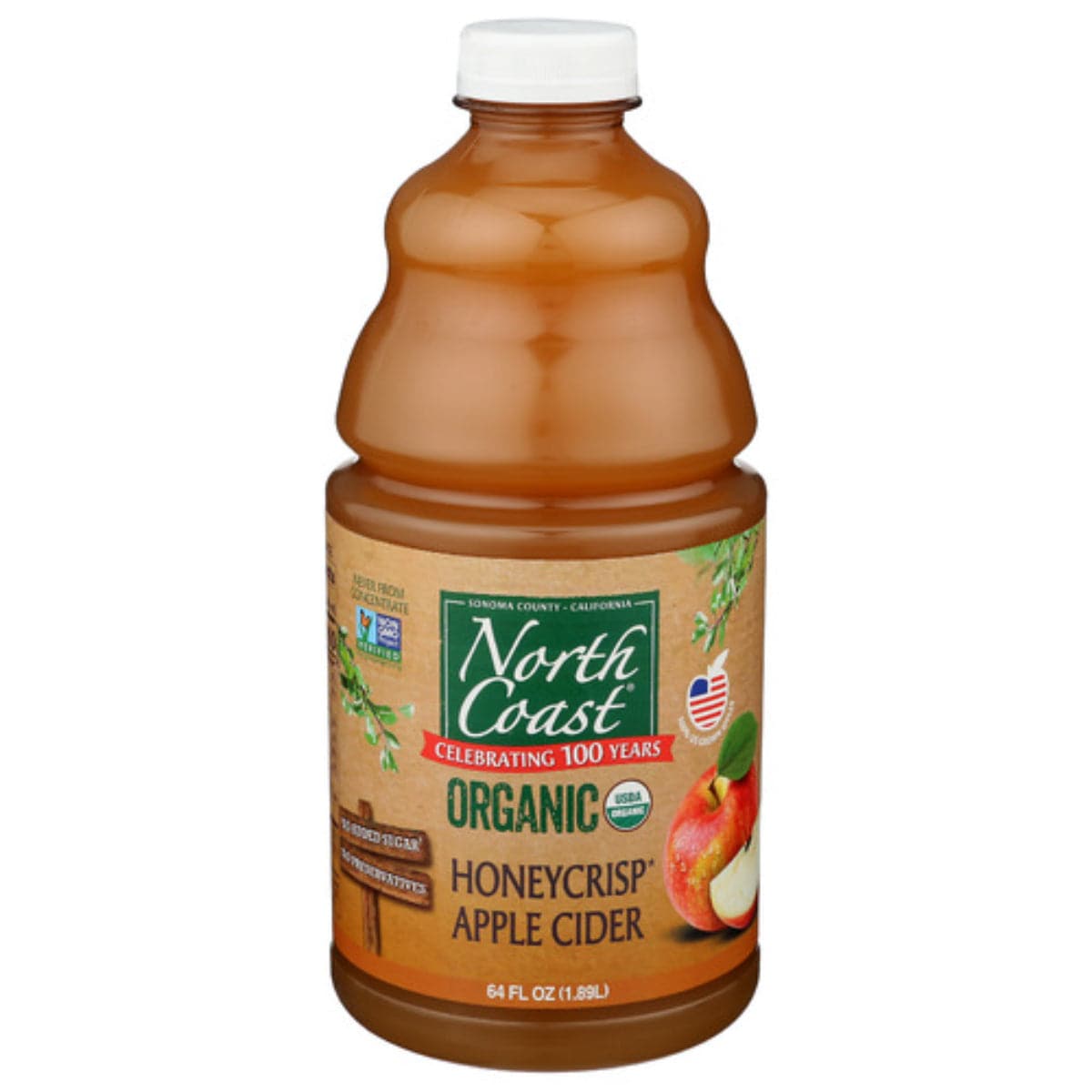 North Coast – Bio-Honeycrisp Apfelwein 64 FO – Packung mit 8