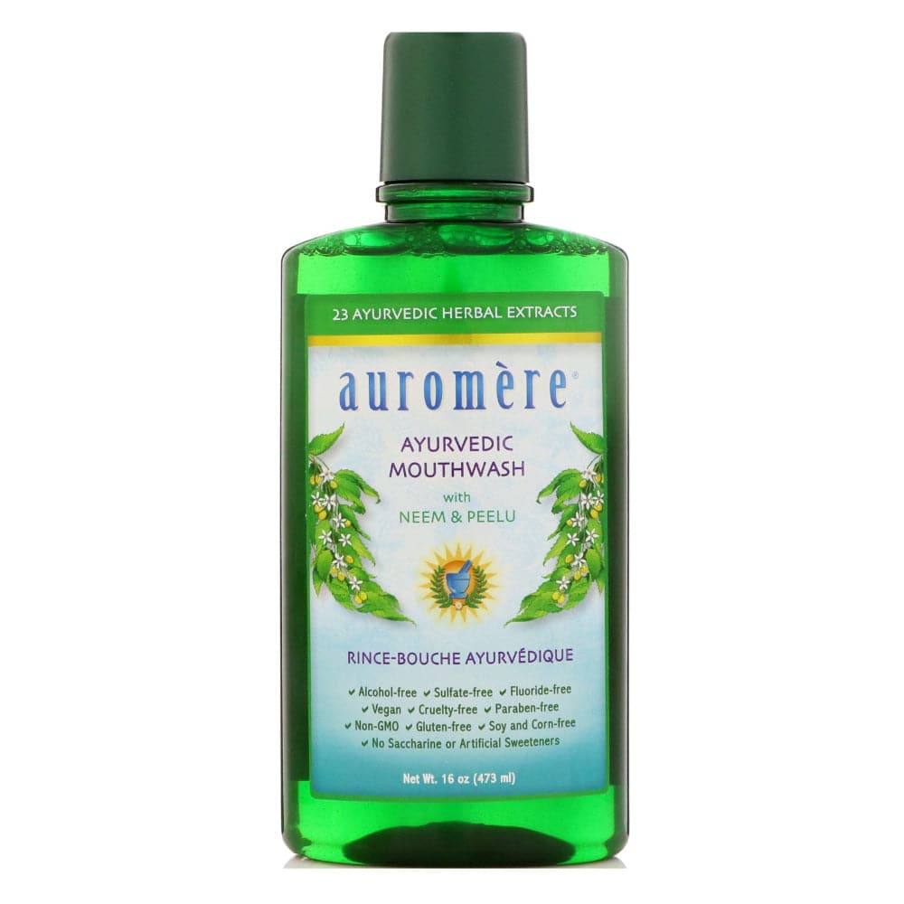 Auromere – Mundwasser Ayurveda Neem & Peelu, 16 oz