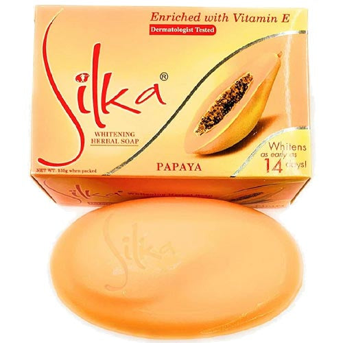 Silka – Kräuterseife – Papaya angereichert mit Vitamin E – 135 G