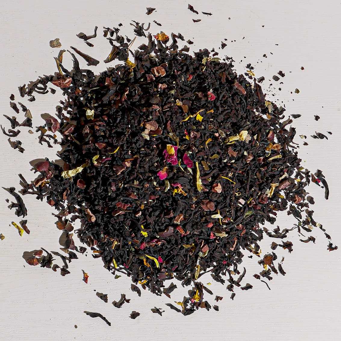 Schokolade Himbeer Trüffel Tee – aromatisierter schwarzer Tee