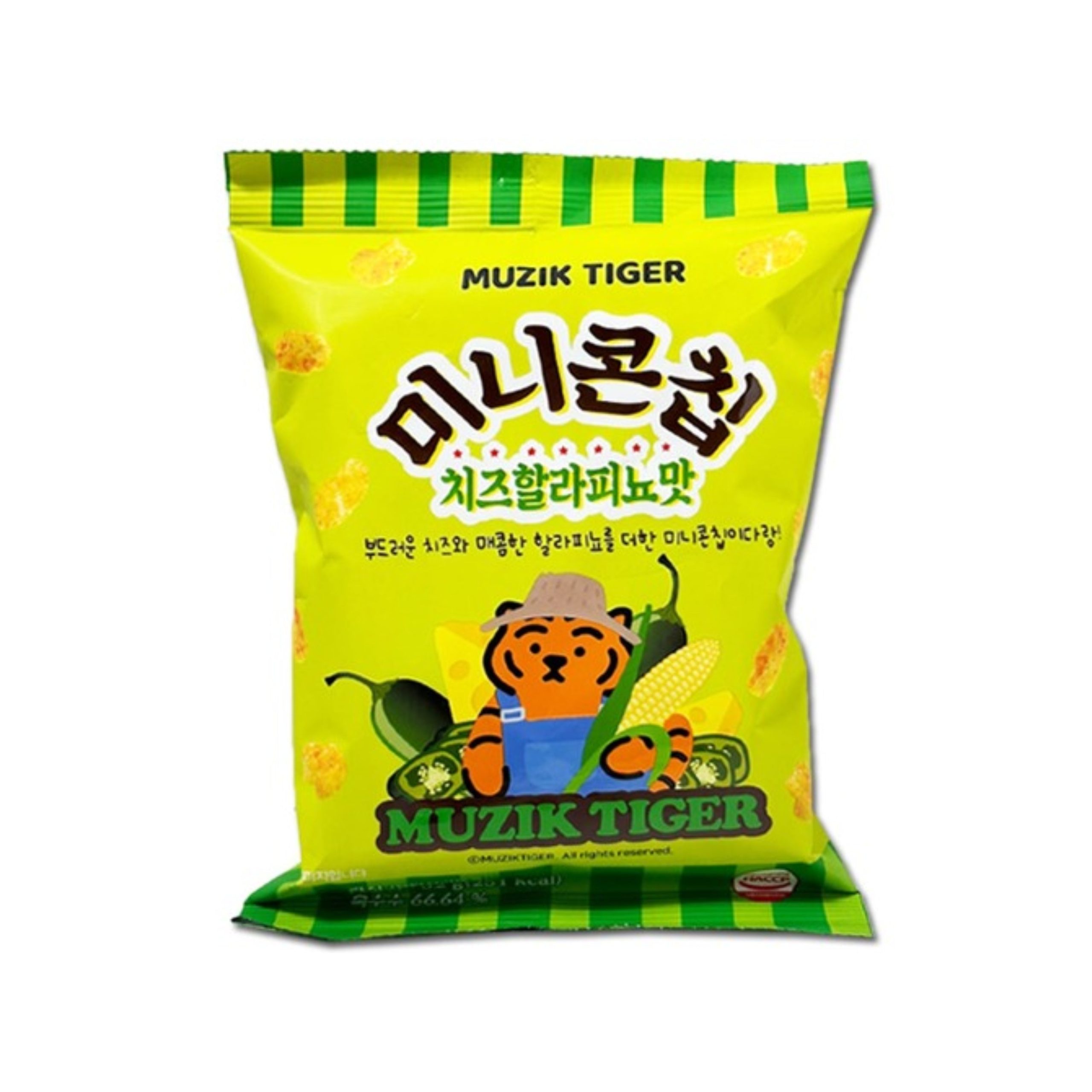 Muzik Tiger Mini Mais Chip Käse Jalapeno (Korea)