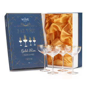 der Wein-Savant – Coupégläser, 4, 7 Unzen klassisches Cocktailglas