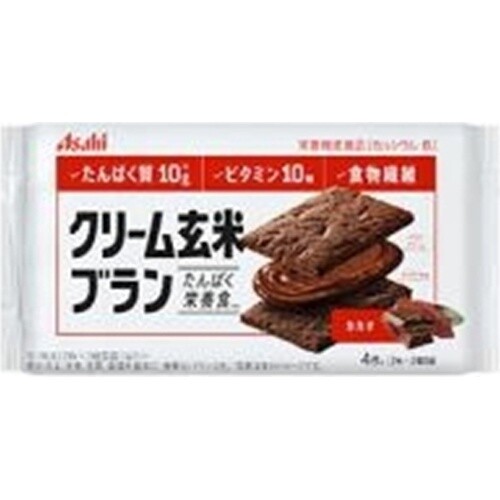 Asahi, Creme Bran, Weizenkleie & Brawn Reis Sandwiches 2 Stück in 1 Beutel 72g