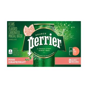Perrier rosa Grapefruit aromatisiertes funkelndes Wasser glatte Dosen