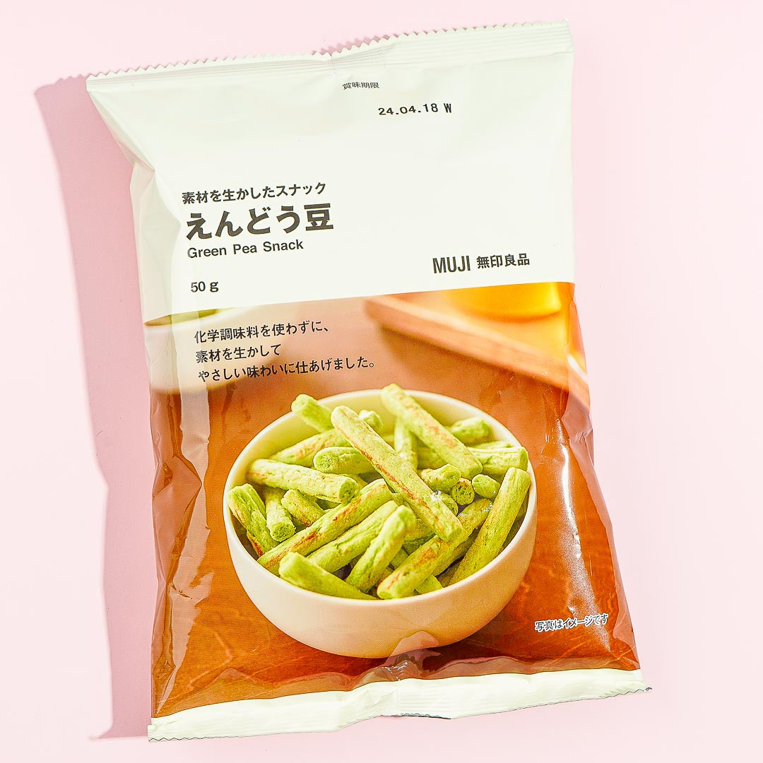 MUJI Grüne Erbsen Snack