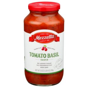 Mezzetta Soße Nudeln Tomatensüßes Basilikum, 25 Unzen – Packung mit 6