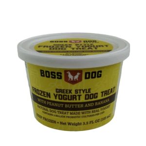 Boss Dog Brand Inc – Joghurt Gefrorene Erdnuss Banane, 3,5 oz – Packung mit 1 Stück