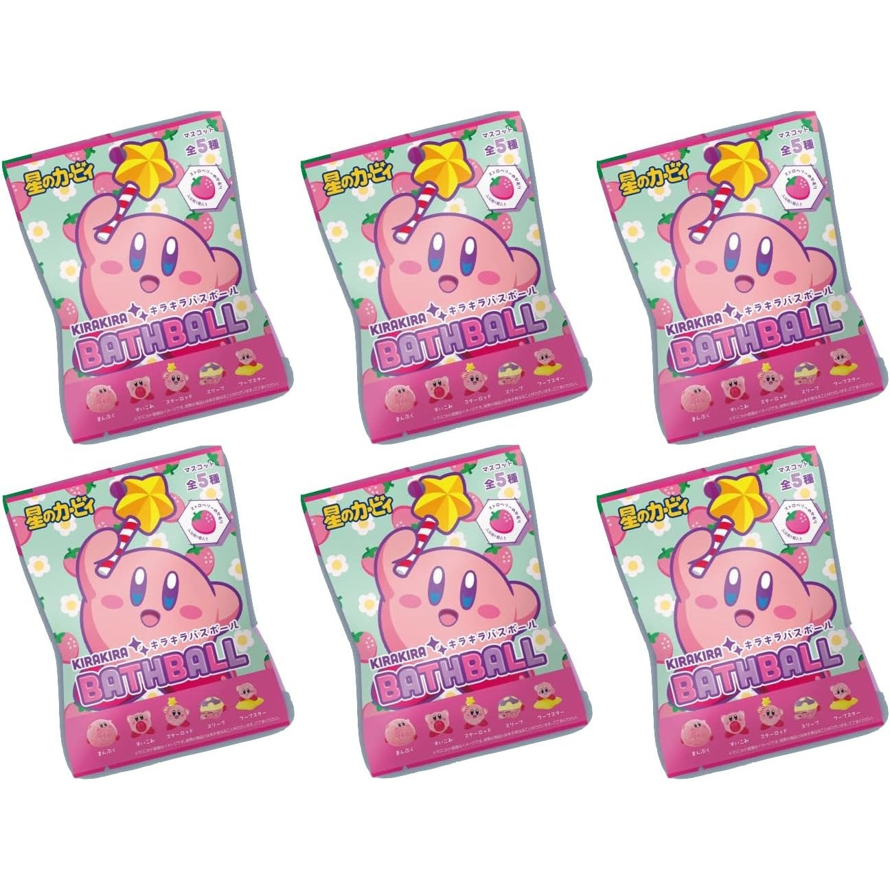 Kirby glitzernd Bath Ball mit Maskottchen Überraschung (6-teiliges Set) – Tokyo Sakura Mall