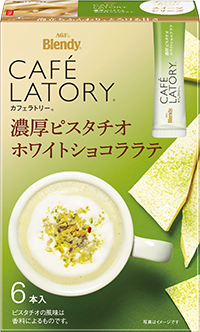 Ajinomoto, Cafe Latory, Pistazien-Schokolade Latte, 6 Sticks in 1 Box