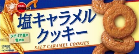 Bourbon, Salz Karamell Plätzchen, 9 Stück in 1 Box